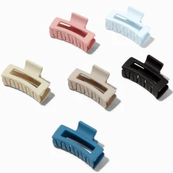 Claire's Barrettes Et Pinces-Pinces à cheveux rectangulaires discrètes - Lot de 6