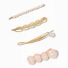 Claire's Barrettes Et Pinces-Épingles à cheveux perle d'imitation et pierre rose - Lot de 4