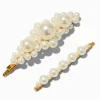 Claire's Barrettes Et Pinces-Épingles à cheveux perles d'imitation couleur ivoire - Lot de 2