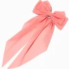 Claire's Noeuds Pour Cheveux|Barrettes Et Pinces-Pink Long Tail Hair Bow Clip