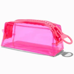 Claire's Stylos Et Crayons|Trousses-Pink Neon Colourblock Pencil Case