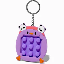Claire's Jouets Fidget|Porte-clés-Pink Pop Maze Panda & Chick Fidget Toy Keyring
