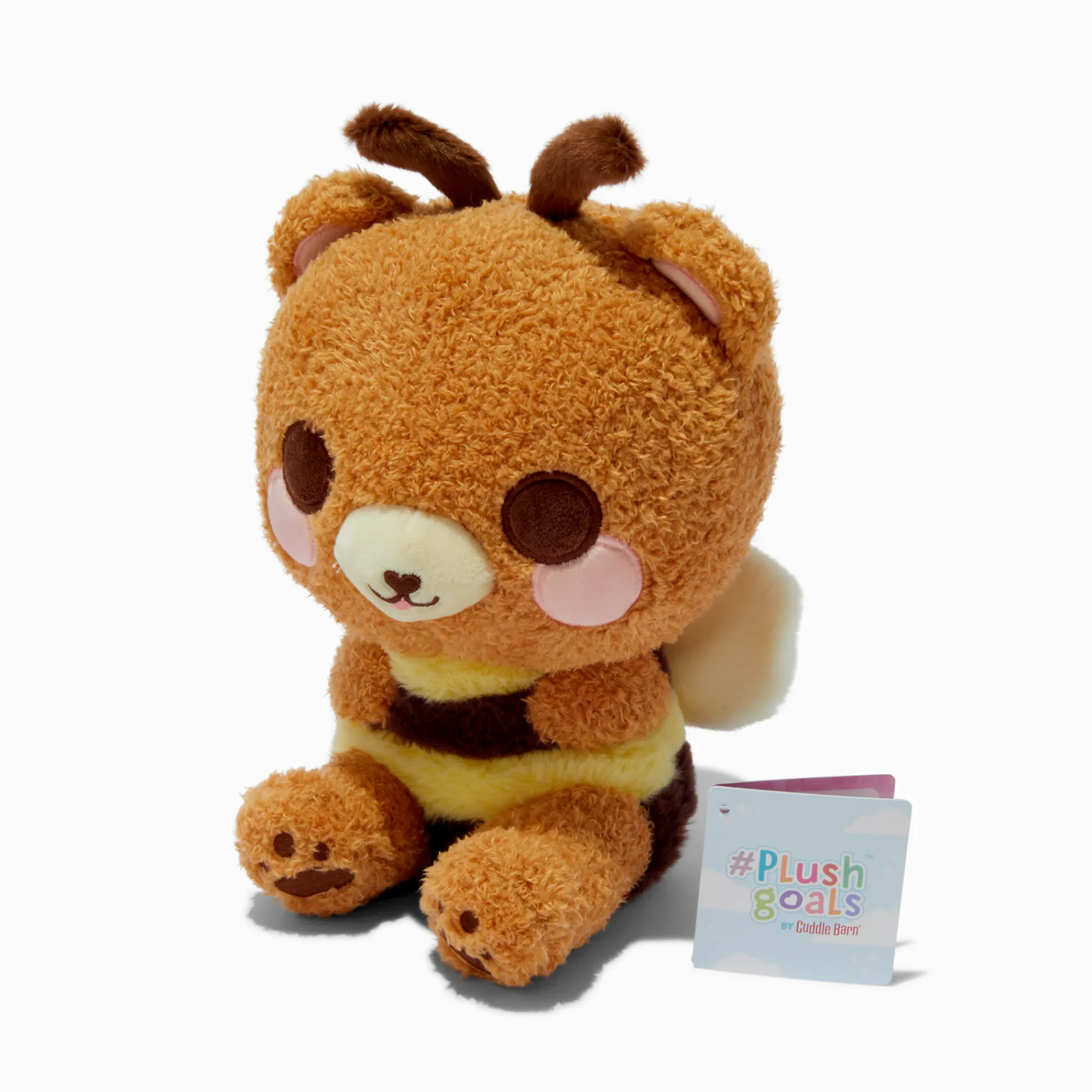 Claire's Cuddle Barn®-#Plush Goals by Cuddle Barn® 10'' Whimsical Wonders Hunny the Sweet Bear-Bee Soft Toy