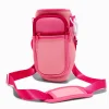 Claire's Gourdes Et Tasses-Porte-bouteille d’eau à bandoulière style color block rose