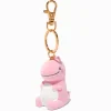 Claire's Porte-clés-Porte-clé en peluche dinosaure rose