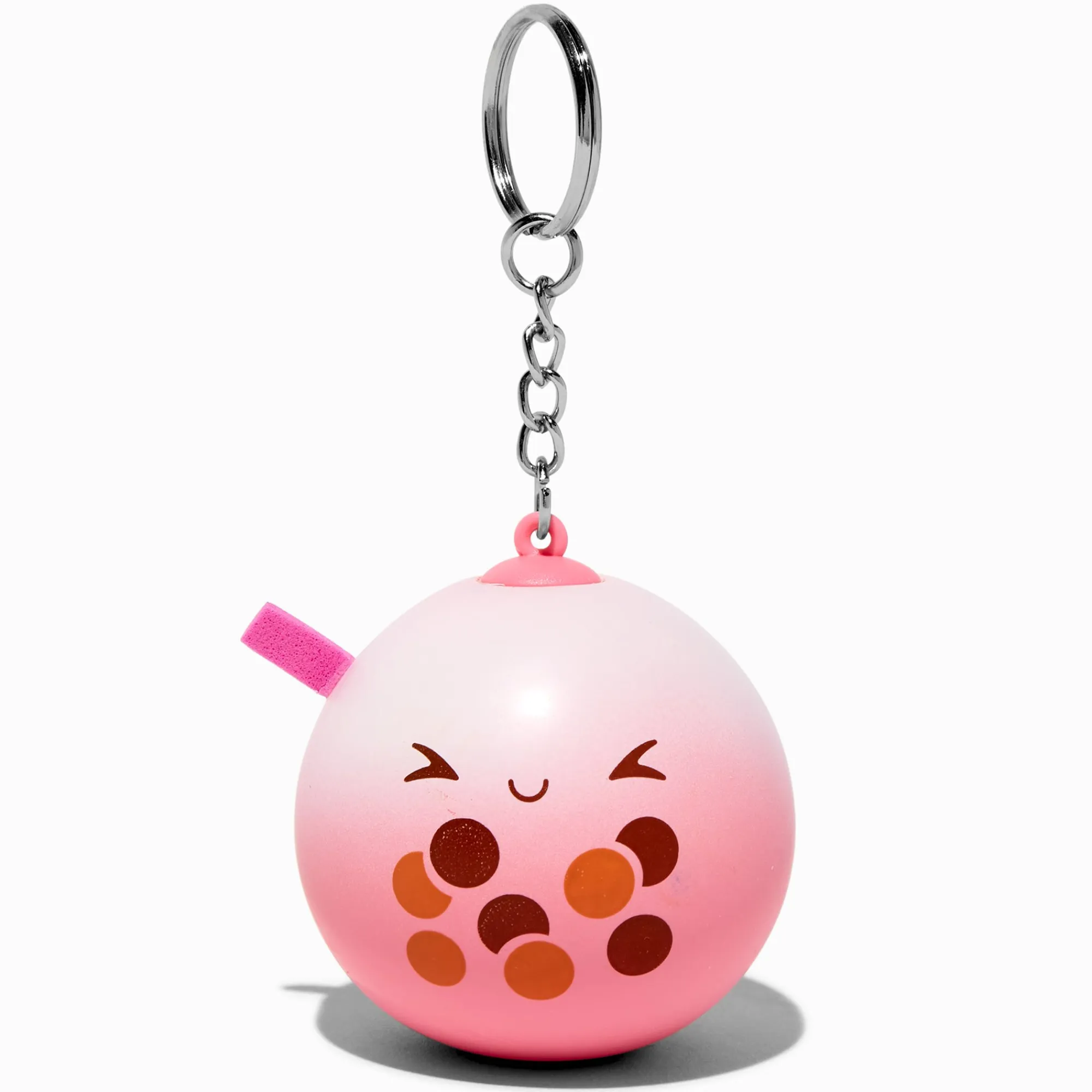 Claire's Jouets Fidget|Porte-clés-Porte-clés boule anti-stress thé aux perles rose
