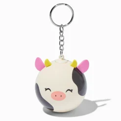 Claire's Jouets Fidget|Porte-clés-Porte-clés boule anti-stress vache noir et blanc