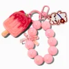 Claire's Porte-clés-Porte-clés bracelet glace à l'eau chat rose