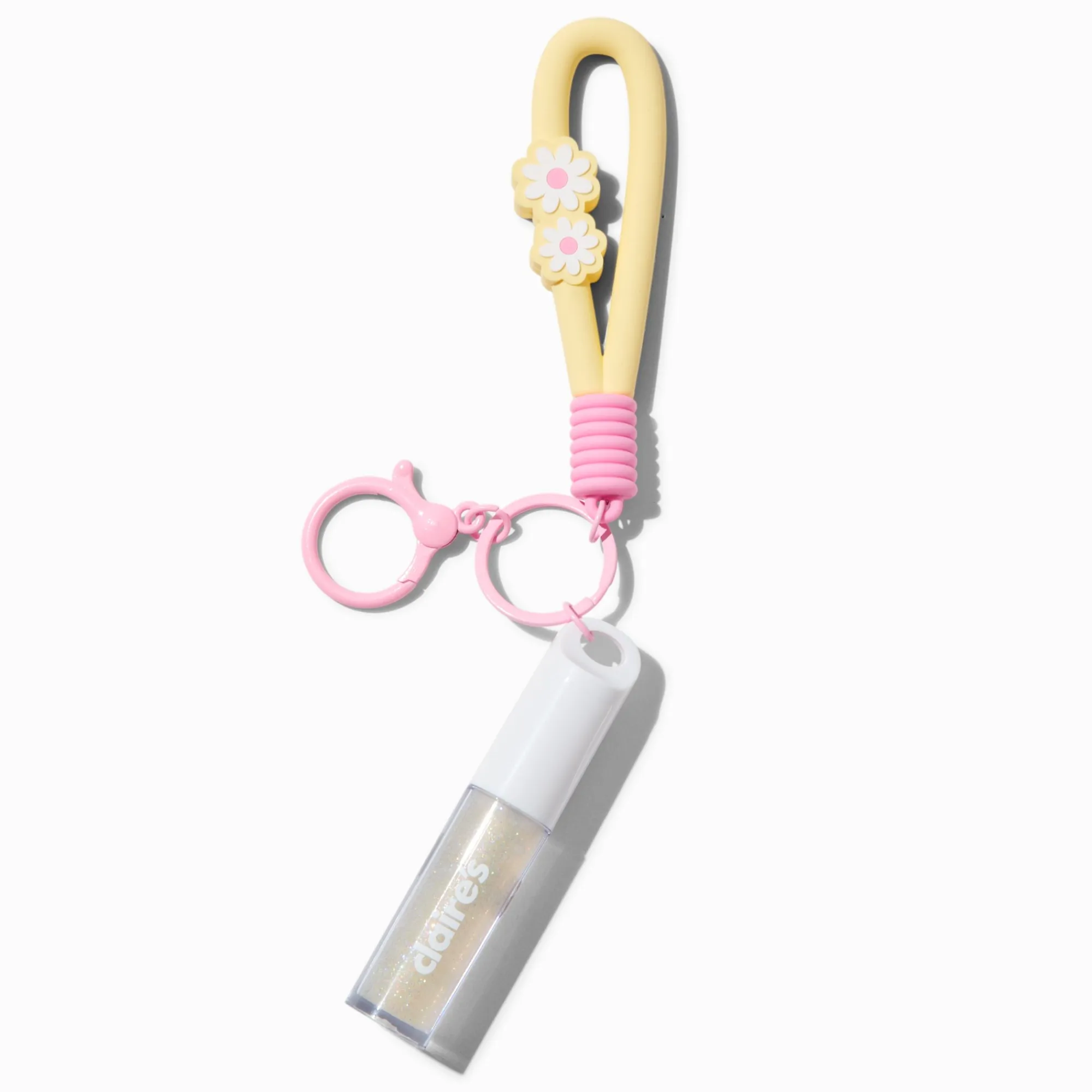 Claire's Lèvres-Porte-clés gloss marguerite jaune