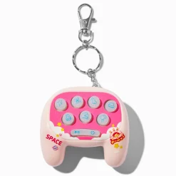 Claire's Porte-clés-Porte-clés manette de jeu rose jeu de la taupe