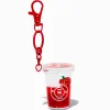 Claire's Porte-clés-Porte-clés à paillettes rempli d'eau café fraise