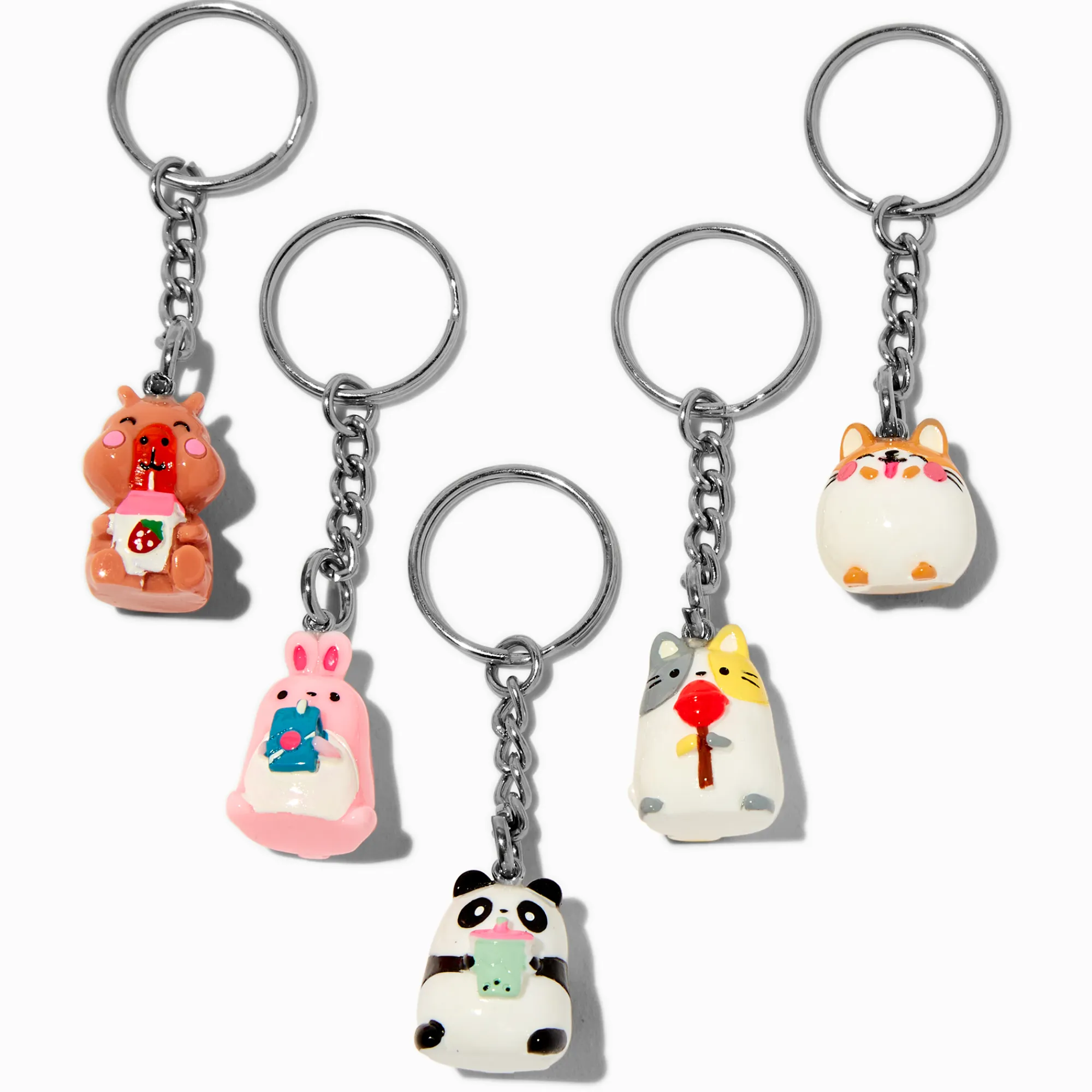 Claire's Porte-clés-Porte-clés petits animaux goûters best friends - Lot de 5