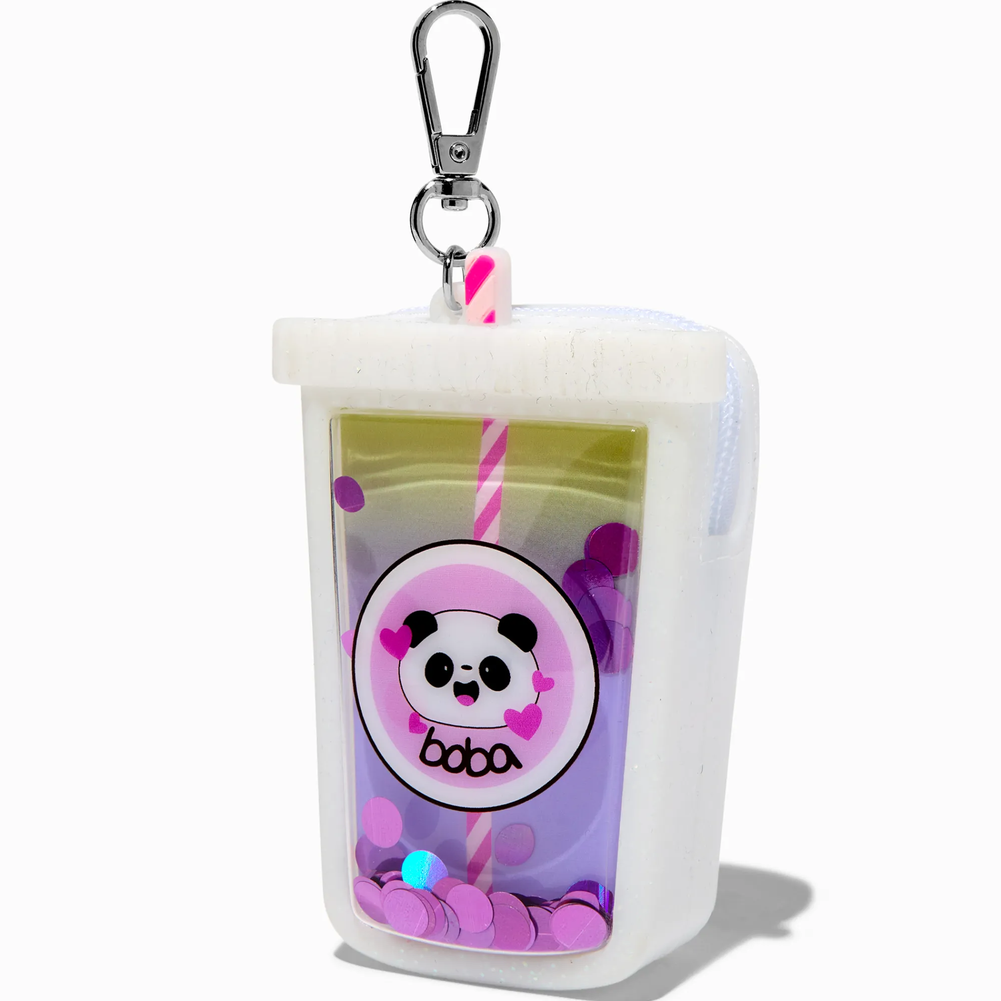 Claire's Porte-monnaies-Porte-clés porte-monnaie en silicone boba panda