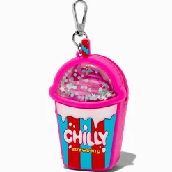 Claire's Porte-monnaies-Porte-clés porte-monnaie gelée granité à la fraise