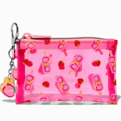 Claire's Porte-monnaies-Porte-monnaie sucette rose