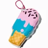 Claire's Porte-clés|Cahiers Et Journaux Intimes-Puffy Ice Cream Cone Mini Diary Keyring