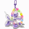 Claire's Porte-clés-Purple Balloon Dog Shaker Wristlet Keyring