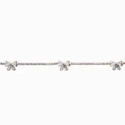 Claire's Clous D'oreilles|Colliers-Ras-de-cou couleur dorée en zircon cubique nœud en strass