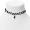 Claire's Colliers-Ras-de-cou d’humeur effet tatouage chat noir