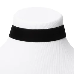 Claire's Colliers-Ras-de-cou en imitation velours - Noir
