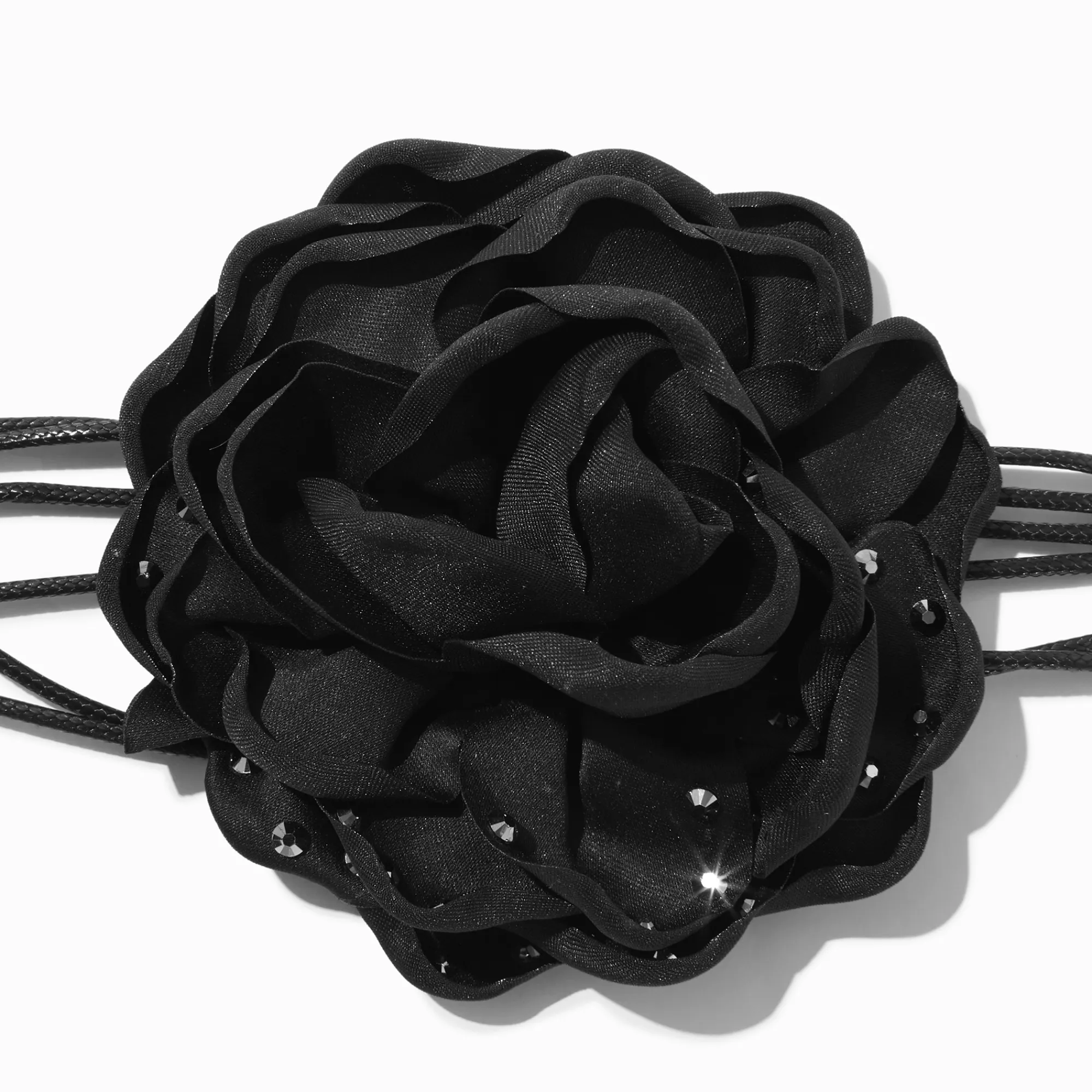 Claire's Colliers-Ras-de-cou rose noire cloutée