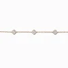Claire's Colliers-Ras-de-cou trèfle en zircon cubique couleur dorée