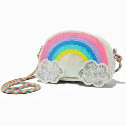 Claire's Sacs À Bandoulière-Sac à bandoulière arc-en-ciel nuage shaker à paillettes Claire's Club