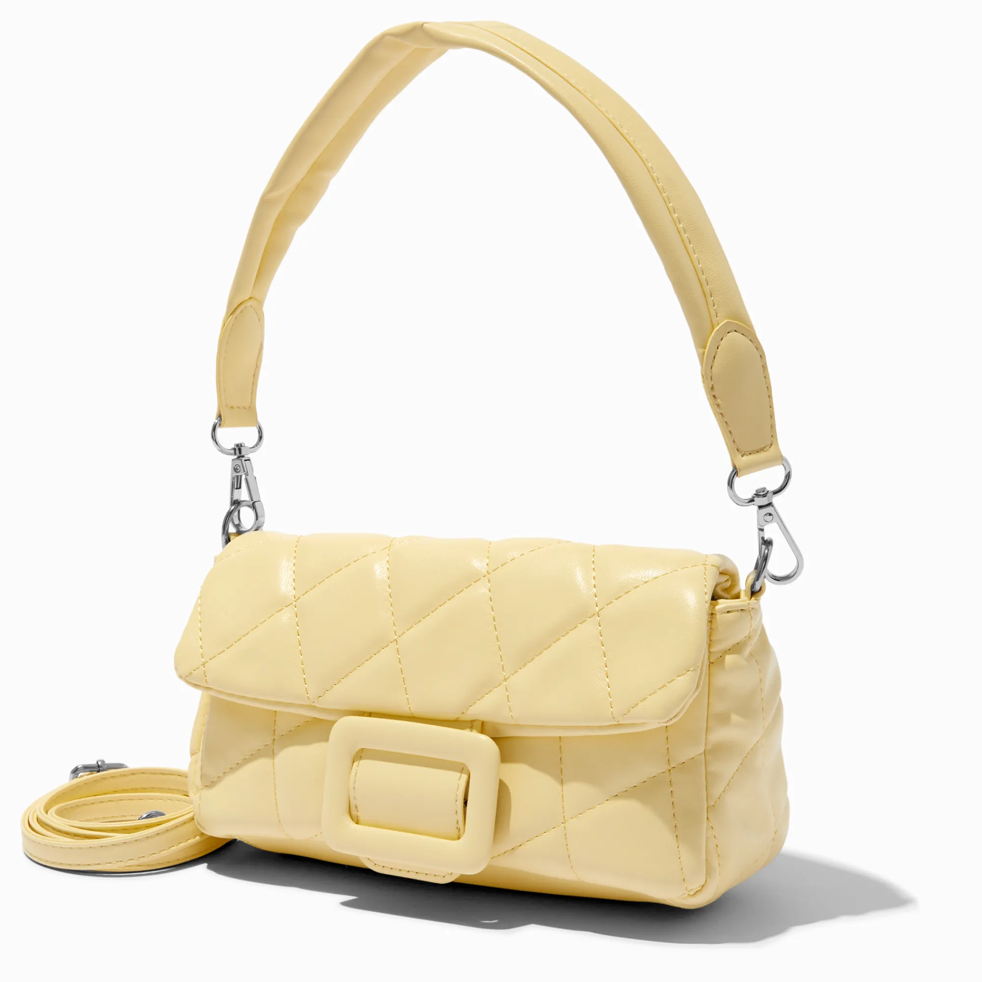 Claire's Sacs À Main Et Sacs Cabas-Sac à bandoulière bombé et matelassé jaune