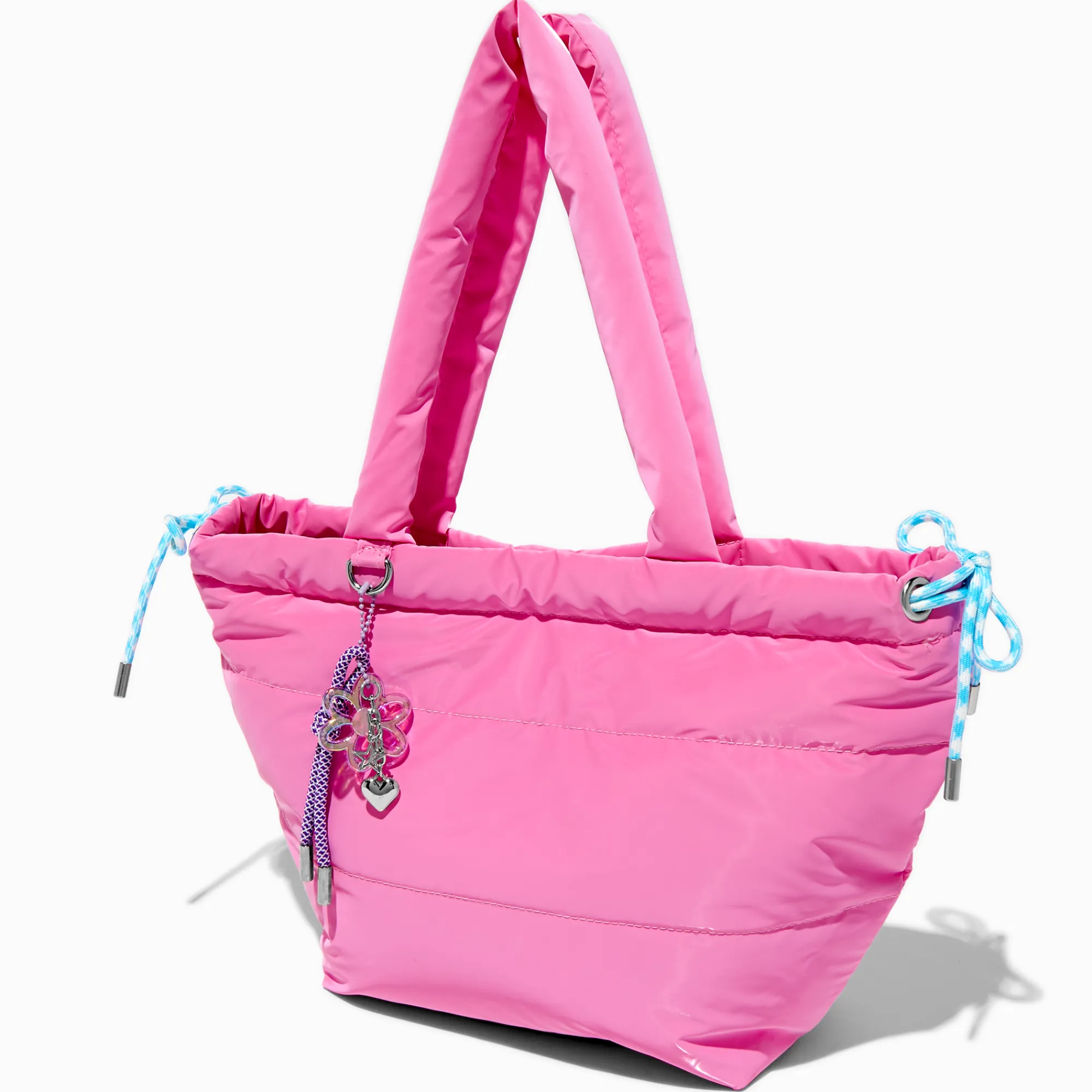 Claire's Sacs À Main Et Sacs Cabas-Sac cabas bombé rose en nylon