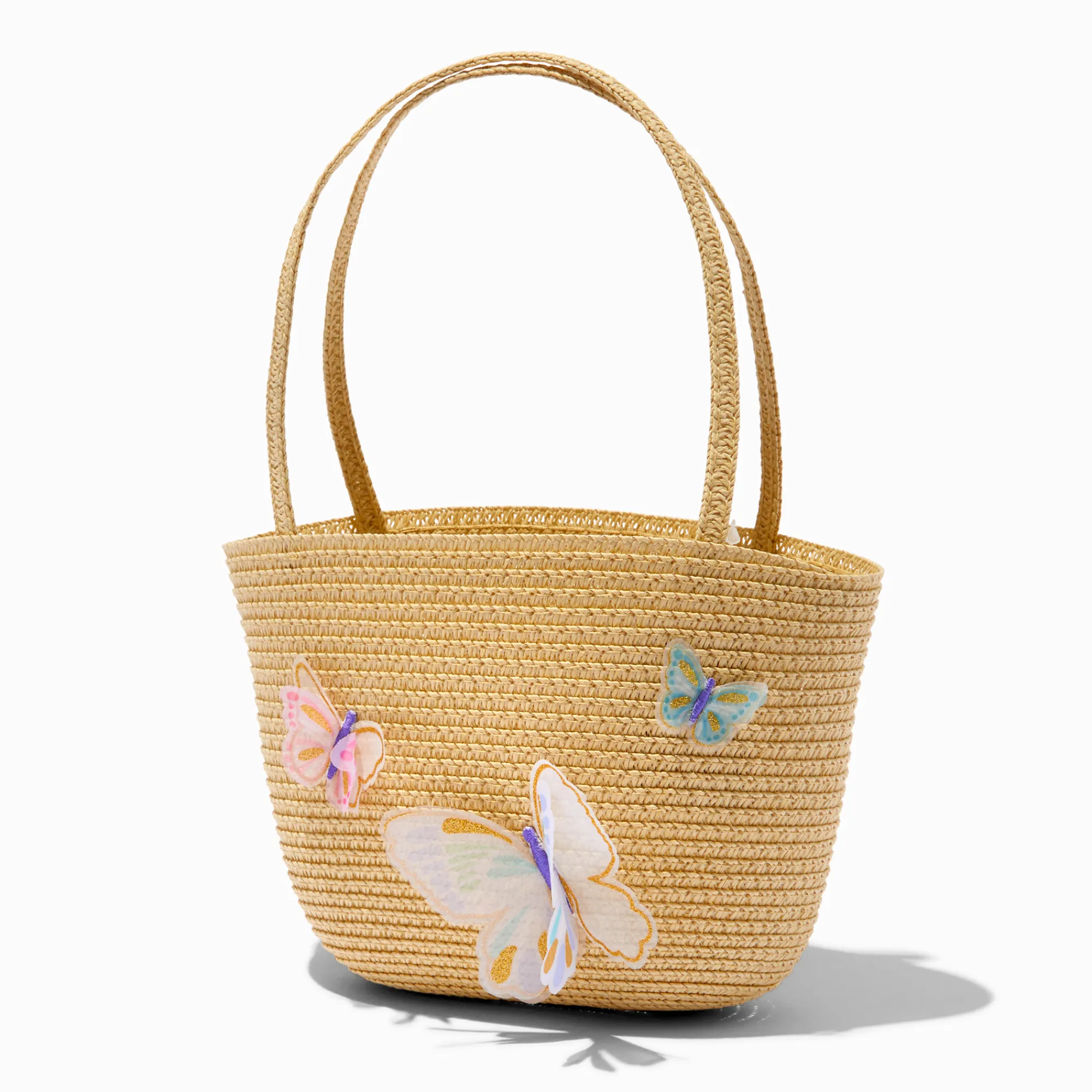 Claire's Sacs À Main Et Sacs Cabas-Sac cabas paille papillon Claire's Club