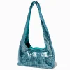 Claire's Sacs À Bandoulière-Sac porté épaules décontracté sequins bleu canard