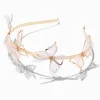 Claire's Bandeaux Et Serre-têtes-Serre-tête en métal papillon organza couleur dorée