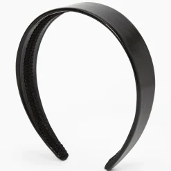 Claire's Bandeaux Et Serre-têtes-Serre-tête large en PU - Noir
