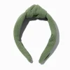 Claire's Bandeaux Et Serre-têtes-Serre-tête noué froissé couleur olive