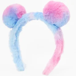 Claire's Bandeaux Et Serre-têtes-Serre-tête oreilles de chat à pompons roses et bleus Claire's Club