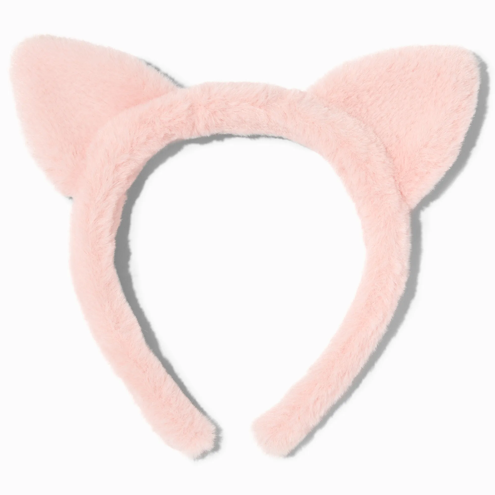 Claire's Bandeaux Et Serre-têtes-Serre-tête oreilles de chat rose en fausse fourrure