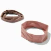 Claire's Bandeaux Et Serre-têtes-Serre-têtes athlétiques marron et mauve - Lot de 2