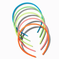 Claire's Bandeaux Et Serre-têtes-Serre-têtes en plastique corde fluo Claire's Club - Lot de 5