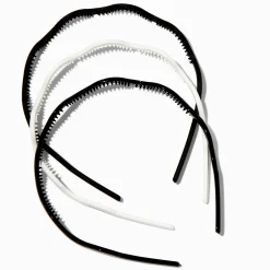 Claire's Bandeaux Et Serre-têtes-Serre-têtes zigzag noirs et blancs - Lot de 3