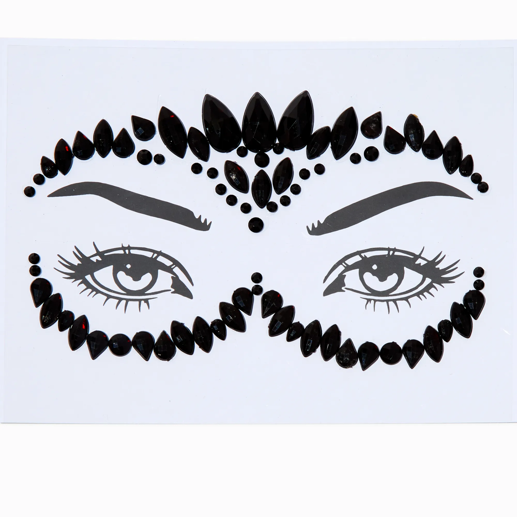 Claire's Paillettes Et Bijoux De Peau-Strass masque noirs