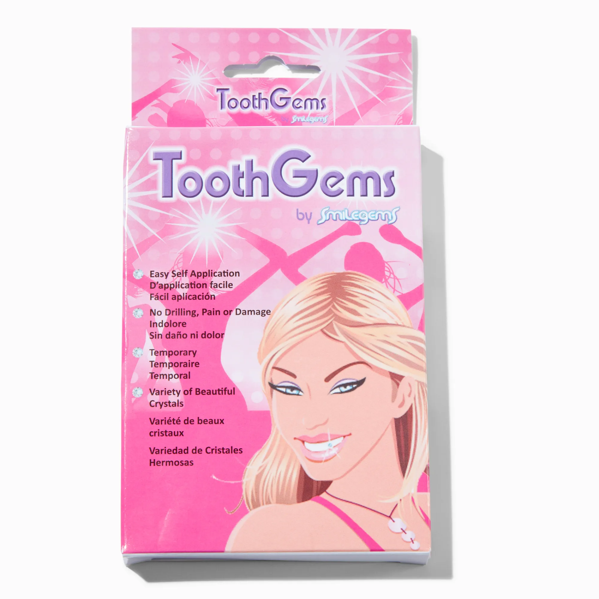 Claire's Paillettes Et Bijoux De Peau-Strass pour les dents temporaires Smilegems
