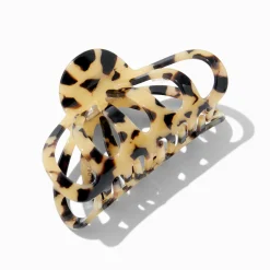 Claire's Barrettes Et Pinces-Tortoiseshell Large Clamshell Hair Claw