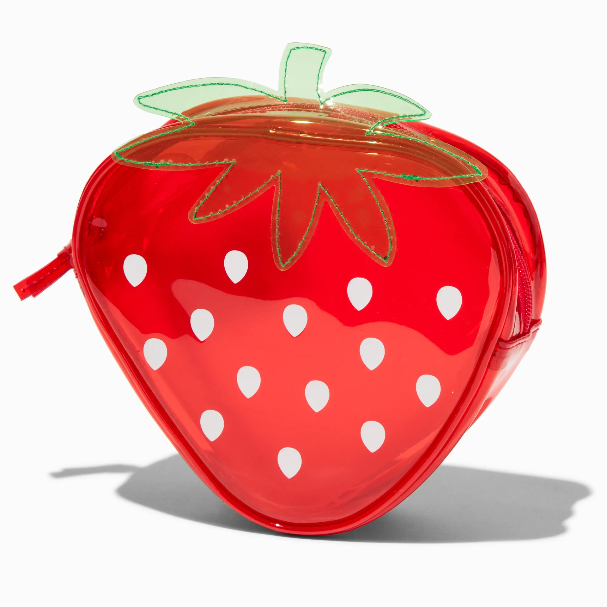 Claire's Trousses De Maquillage-Trousse de maquillage transparente fraise
