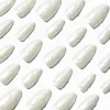 Claire's Ongles-White Glazed Almond Vegan Faux Nail Set - 24 Pack