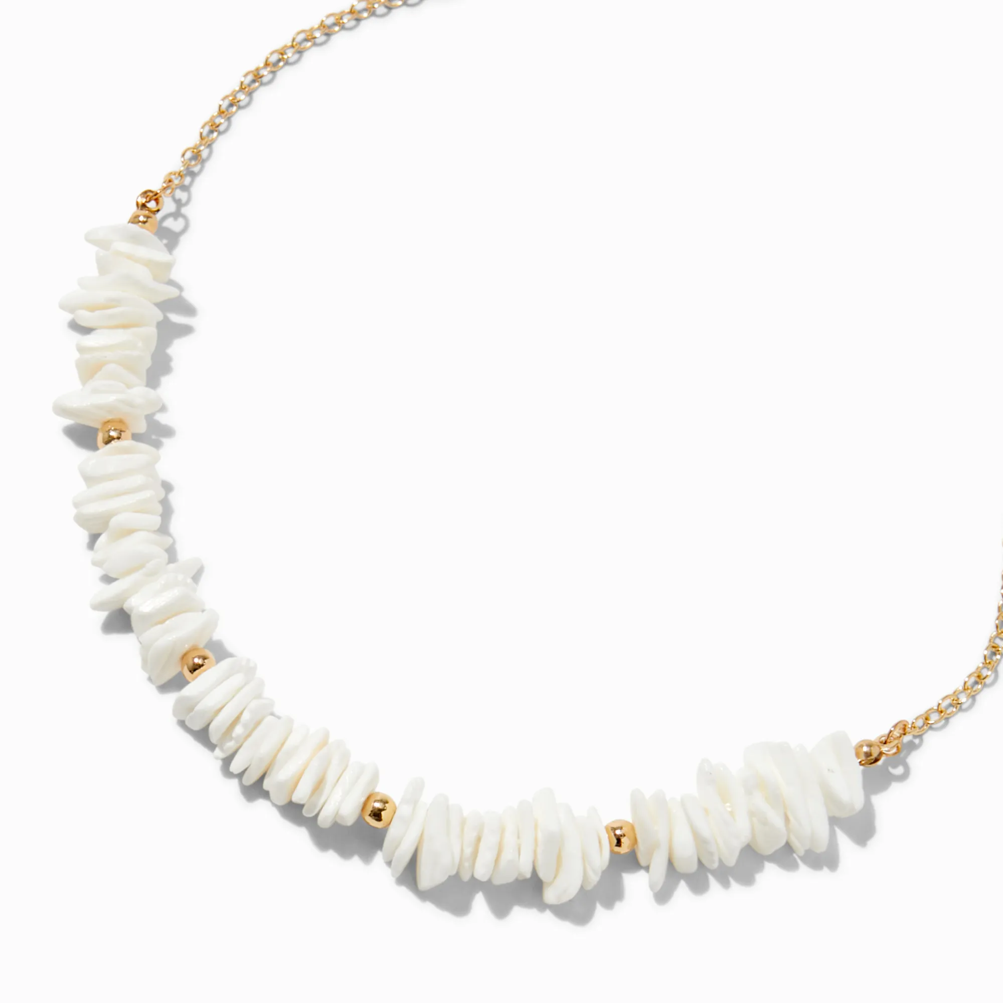 Claire's Colliers-White Puka Shell Choker Necklace